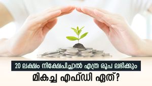 ബാങ്കിനേക്കാൾ ഉയർന്ന പലിശയുള്ള സ്കീം: 5 വർഷ എഫ്ഡിയിൽ 20 ലക്ഷം നിക്ഷേപിച്ചാൽ എത്ര രൂപ മെച്യൂരിറ്റി ലഭിക്കും?
