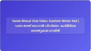 വൈറൽ വീഡിയോ: കശ്മീരിൽ മഞ്ഞുമൂടിയ ബനിഹാലിലൂടെ വന്ദേ ഭാരത് ട്രെയിൻ