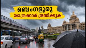 ബെംഗളൂരു യാത്രക്കാർ ശ്രദ്ധിക്കുക; ഇന്ന് മഴയും കനത്ത ട്രാഫിക് കുരുക്കും, യാത്രയ്ക്ക് മുൻപ് ഇതറിയൂ