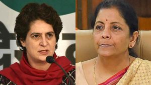 என்னங்க லாஜிக் இது..? நிர்மலா சீதாராமனிடம் கேள்வி கேட்கும் ப்ரியங்கா காந்தி..! 
