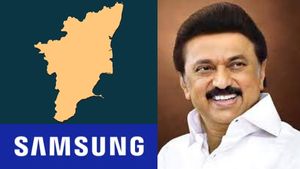சாம்சங் நிறுவனத்துடன் தமிழக அரசு  ரூ.1588 கோடியில் ஒப்பந்தம்.. ஸ்ரீபெரும்புதூரில் பலே திட்டம்..! 