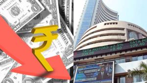 வரலாறு காணாத அளவு சரிவினை எட்டிய ரூபாய்.. சென்செக்ஸ் முடிவில் 350 புள்ளிகளுக்கு மேல் சரிவு!