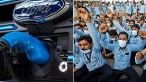 சென்னை ஃபோர்டு ஊழியர்கள் போராட்டம்.. $3.7 பில்லியன் புதிய EV முதலீடு..! 