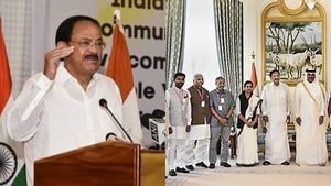கத்தாரின் முதலீடு 5 மடங்கு உயர்வு.. கத்தாருக்கு சென்ற முதல் துணை கவர்னர் வெங்கையா நாயுடு..! 