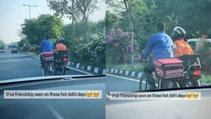 ஸ்விக்கி , சோமேட்டோவ விடுங்க.. டெலிவரி மேன்களோட உண்மையான பிரண்ட்ஷிப்ப பாருங்க..! 