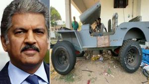 எலக்டிரிக் ஜீப் தயாரித்து ஆனந்த் மஹிந்திராவிடம் வேலை கேட்ட தமிழ்நாடு இளைஞர்! 