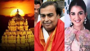 ராதிகா மெர்ச்சன்ட் உடன் திருப்பதி சென்ற முகேஷ் அம்பானி.. எவ்வளவு நன்கொடை கொடுத்தார் தெரியுமா..? 