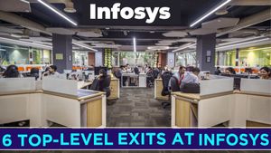 Infosys: தெறித்து ஓடும் மூத்த அதிகாரிகள்.. 8 மாதத்தில் 6 பேர்.. ஐடி ஊழியர்கள் குழப்பம்..! 
