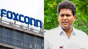 தமிழ்நாட்டில் பாக்ஸ்கான் முதலீட்டு குழப்பம்.. 'வயித்தெரிச்சல்' வெளுத்து வாங்கும்  TRB Rajaa- வீடியோ..! 