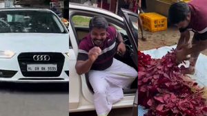 சேட்டனுக்கு குசும்பு அதிகம்.. ஆடி காரில் கீரை விற்கும் சுஜித்..! 