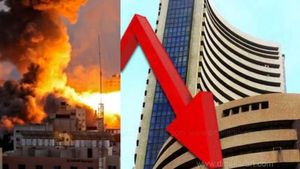 இஸ்ரேல் - ஹமாஸ் போர் எதிரொலி..  பங்குச்சந்தை குறியீடுகள் சரிவு.. முதலீட்டாளர்களே உஷார்..!! 