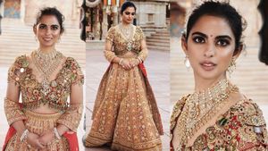  நீதா அம்பானியை விடுங்க.. ஈஷா அம்பானி டிரஸ்-ஐ பாருங்க.. எல்லாமே வைரம், மரகதம்..! 