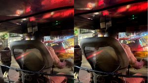 புதுசு புதுசா கண்டுபிடிக்கிறாங்களே!! சொகுசாக வண்டி ஓட்ட பெங்களூர் ஆட்டோ ஓட்டுநரின் ஐடியா..! 