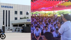 சென்னையில் போராட்டம் நடத்திய 600 சாம்சங் தொழிலாளர்கள் திடீர் கைது.. என்ன நடந்தது..? 