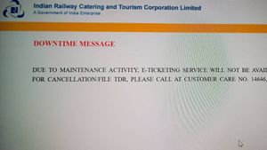 செயலிழந்த IRCTC ஆப், வெப்சைட்..  டிக்கெட் கிடைக்காமல் பொதுமக்கள் அவதி..!!