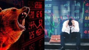 ஐந்தே நிமிடத்தில் ரூ.5 லட்சம் கோடி இழப்பு.. பங்குச் சந்தையில் கரடியின் ஆட்டம்..