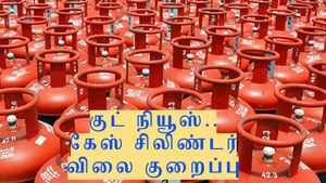 LPG சிலிண்டர் விலை அதிரடி குறைப்பு.. மாதத்தின் முதல் நாளே மகிழ்ச்சி.. கொண்டாடும் மக்கள்.!!