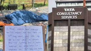 புனே டிசிஎஸ் அலுவலகத்தில் பரபரப்பு!! கடிதம் எழுதி வைத்து நடைபாதையில் படுத்துறங்கிய ஊழியர்!