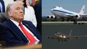 அமெரிக்க வானில் வட்டமிட்ட Dooms Day விமானம்!! பதற்றத்தில் உலக நாடுகள்!! என்ன செய்ய போகிறார் டிரம்ப்?