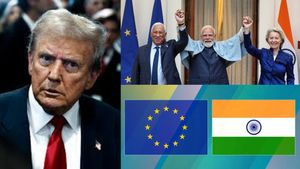 டிரம்பின் தூக்கத்தை கலைத்த இந்தியா!! ஐரோப்பிய ஒன்றியத்துடன் மெகா டீல்!! இனி வளர்ச்சி மட்டும் தான்!!