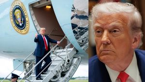 டிரம்ப் விமானத்தில் கோளாறு.. அவசரமாக தரையிறக்கப்பட்ட  ஏர் ஃபோர்ஸ் ஒன் விமானம்..!!