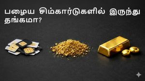 பழைய சிம் கார்டுகளில் இருந்து உண்மையிலேயே தங்கத்தை பிரித்து எடுக்க முடியுமா? அதிர வைத்த சீனர்..!!
