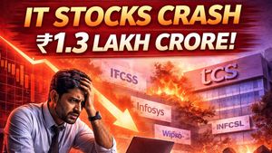 சின்னாபின்னமாகி ஐடி துறை பங்குகள்.. ரூ.1.3 லட்சம் கோடி இழப்பு.. மோசமான நிலையில் TCS..!