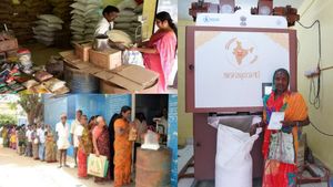 ATM வாயிலாக ரேஷன் பொருட்கள் விநியோகம்!! ரேஷன் அட்டைதாரர்களுக்கு மத்திய அரசின் குட் நியூஸ்!!