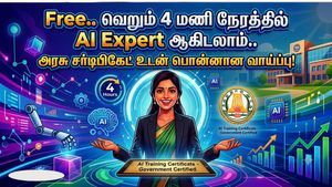 Free.. வெறும் 4 மணி நேரத்தில் AI Expert ஆகிடலாம்..  அரசு சர்டிபிகேட் உடன் பொன்னான வாய்ப்பு! 