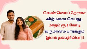 ஐடி வேலையை விட்டுவிட்டு.. வெண்ணெய் தோசை விற்பனை செய்து கோடிகளில் சம்பாதிக்கும் தம்பதியினர்!