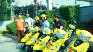 హైదరాబాద్‌లో బౌన్స్ స్కూటర్ షేరింగ్ సేవలు, కి.మీ.కు రూ.1!
