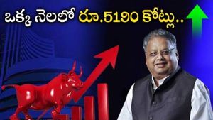  Rakesh Jhunjhunwala: నెలలో రూ.5,190 కోట్లు పెరిగిన బిగ్ బుల్ సంపద.. అమాంతం పెరిగిన 5 షేర్లు ఇవే.. 