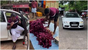 Rich Farmer: ఆడీ కారులో ఆకుకూరలు అమ్ముతున్ను రైతు.. మ్యాటర్ ఏంటంటే..??
