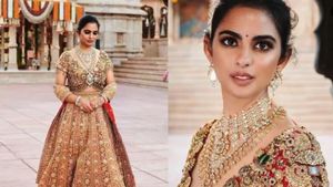 Ambani News: అంబానీ కూతురు రాయల్ డ్రెస్సింగ్.. వందల కోట్ల విలువైన బ్లౌజ్.. ఇవీ ప్రత్యేకతలు..