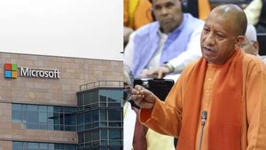 Microsoft: యూపీకి మైక్రోసాఫ్ట్ మెగా రీసెర్చ్ సెంటర్.. యోగి ఆదిత్యనాథ్ శంకుస్థాపన.
