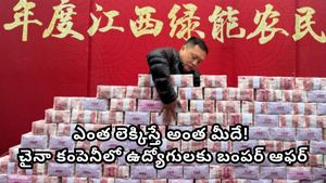 Salary bonus: చైనాలో వింత బోనస్: కుప్పలు కుప్పలుగా నోట్ల కట్టలు.. చేతులతో పట్టుకోలేనంతగా బాస్ కానుక!