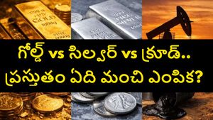 బంగారం, వెండి, క్రూడ్ ఆయిల్‌లో పెట్టుబడికి ఏది బెస్ట్.. ఏది ఎక్కువ లాభాలు ఇచ్చే అవకాశం ఉంది..