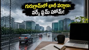 గురుగ్రామ్‌లో భారీ వర్షాల బీభత్సం: ప్రైవేట్ కంపెనీలకు కీలక ఆదేశాలు, ఉద్యోగులకు వర్క్ ఫ్రమ్ హోమ్!