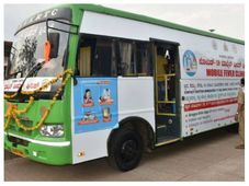 50,000 ರುಪಾಯಿ ಖರ್ಚಿನಲ್ಲಿ KSRTC ಬಸ್‌ನಲ್ಲೇ ಕೊರೊನಾ ಕ್ಲಿನಿಕ್ 
