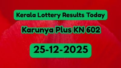 Kerala Lottery Result Today, 25th Dec: Karunya Plus KN 603 Draw Announced; Who Won the 1st Prize?