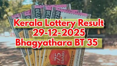 Kerala Lottery Result For Bhagyathara BT 35 Lucky Draw, 29-12-2025: Rs 1 Cr Winning Ticket, Full Winners List