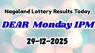 Nagaland DEAR Lottery 1PM Result OUT Today, 29 DEC: Check Dear RISE Monday Rs. 1 Crore 1st Prize Winner