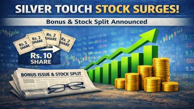 1:1 Bonus Issue, 1:5 Stock Split: Multibagger Small-cap Stock Rallies 4%