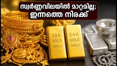 ഞായറാഴ്ച സ്വർണ്ണവിലയിൽ മാറ്റമില്ല; ആഭരണങ്ങൾ വാങ്ങാൻ പ്ലാനുണ്ടോ? ഇന്നത്തെ നിരക്കുകൾ ഇതാ
