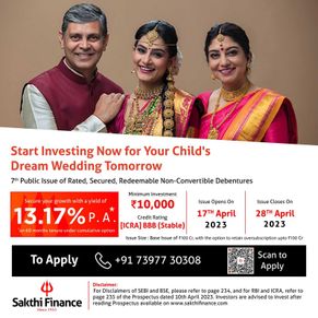 Sakthi Finance Limited - 7th Public Issue of Rated, Secured, Redeemable NCDs