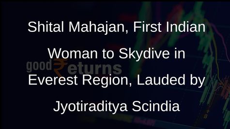 Jyotiraditya Scindia Lauds Padma Shri Awardee Shital Mahajan for Her Skydiving Achievements