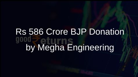 Megha Engineering Leads with Rs 586 Crore Donation to BJP, Election Commission Reveals