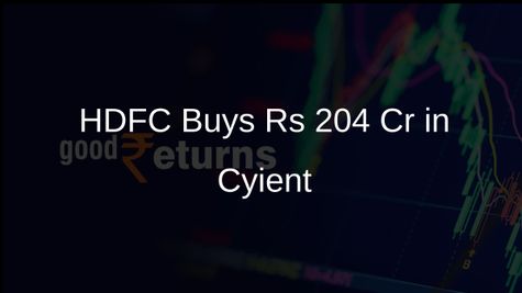 HDFC Mutual Fund Buys Shares Worth Rs 204 Crore in Tech Firm Cyient