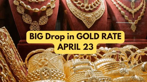 BIG FALL In Gold Rate In India Today After Hitting Record High; 24K/100G Drops Rs. 30,000; Silver Steady