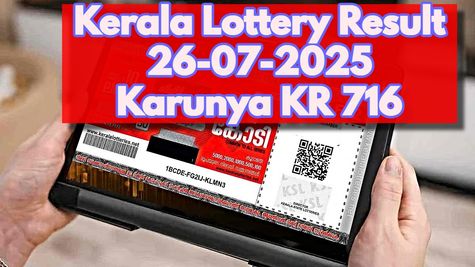 Kerala Lottery Result On 26-07-2025 For Karunya KR-716 Lucky Draw ANNOUNCED: Check List Of Winners Here